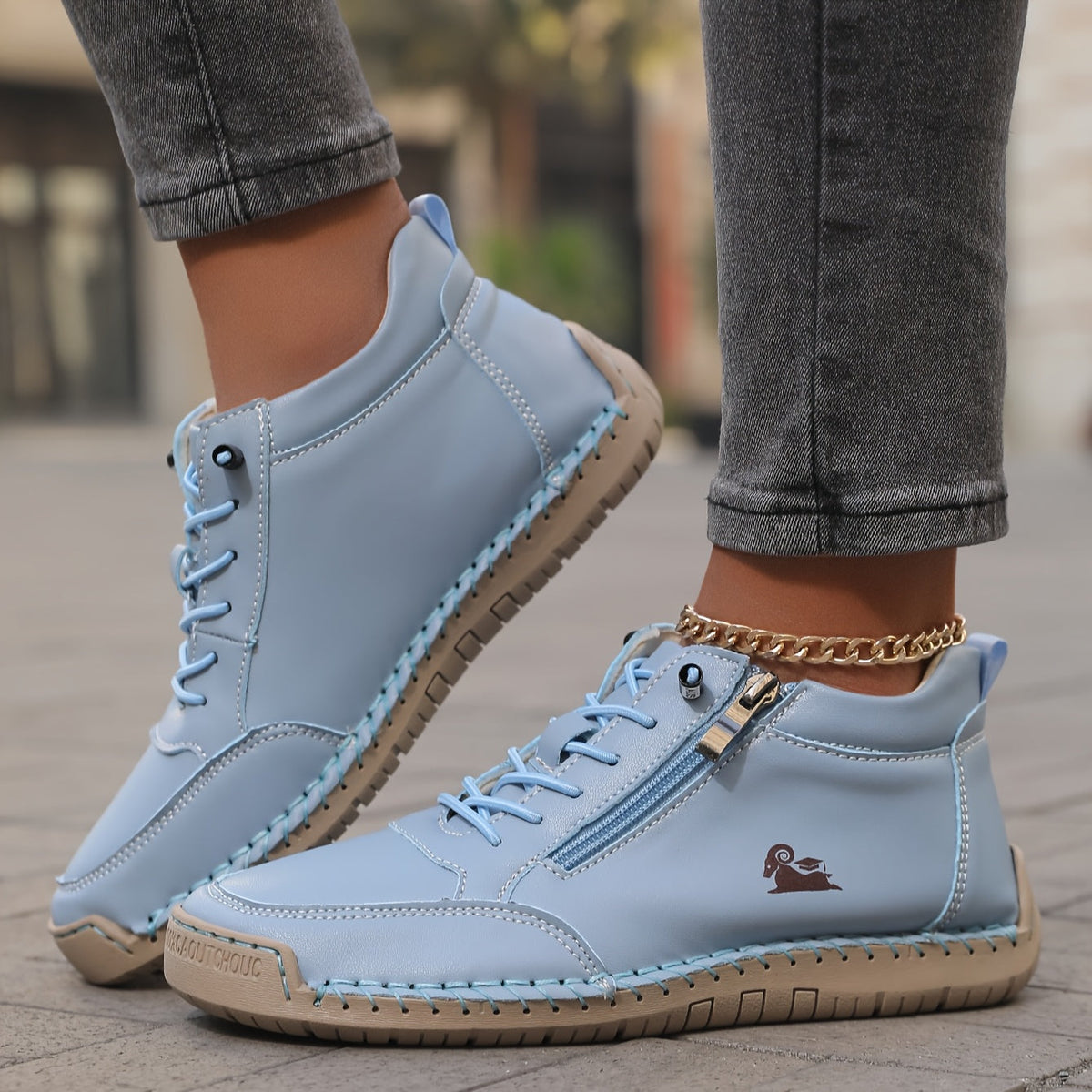 Lorelei | Everyday Orthopaedic Comfort Shoes – Light Blue