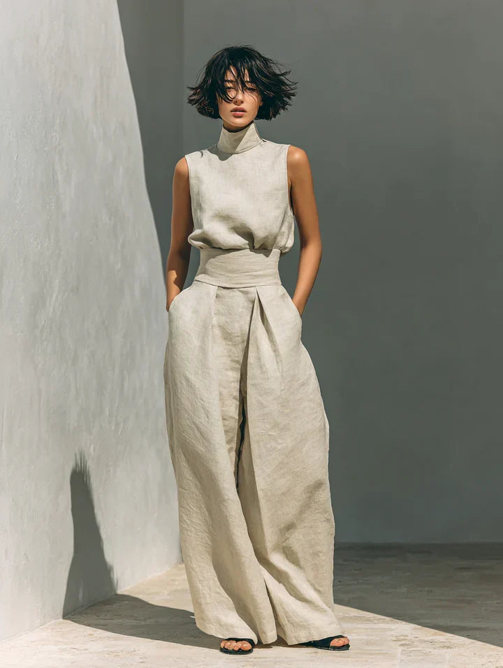 Rue | Minimalist Sleeveless Linen Set