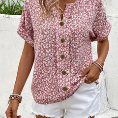Rowena | Button-Front Sleeveless Summer Top