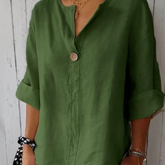 Juniper | Women's Casual V-Neck Blouse – Green