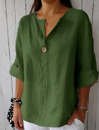 Juniper | Women's Casual V-Neck Blouse – Green
