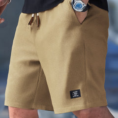 Rhys | Lightweight Cotton Casual Shorts – Khaki