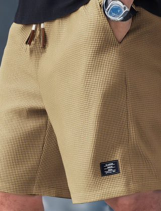 Rhys | Lightweight Cotton Casual Shorts – Khaki