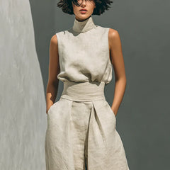 Rue | Minimalist Sleeveless Linen Set