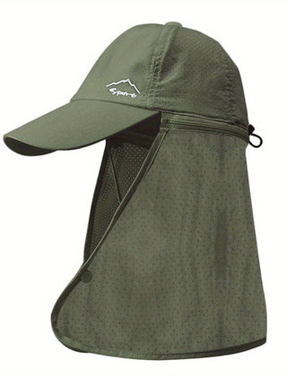 Perrin | Legionnaire Hat with Neck Flap and UV Protection – Olive