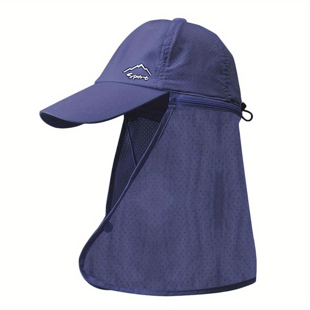 Perrin | Legionnaire Hat with Neck Flap and UV Protection – Navy