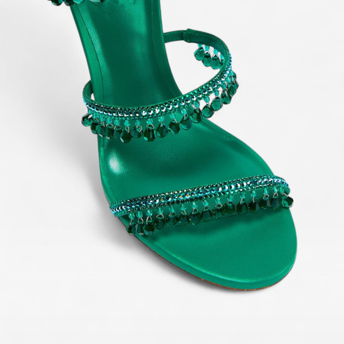 Melisande | Women's Crystal Strappy Heeled Evening Sandals