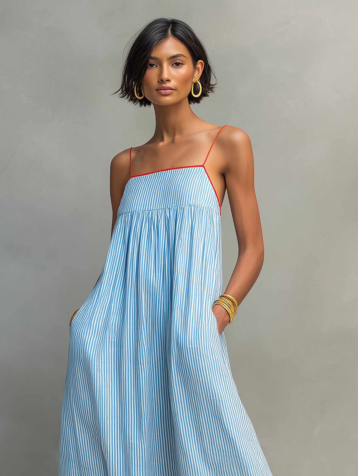 Anwen | Mediterranean Breeze Midi Dress