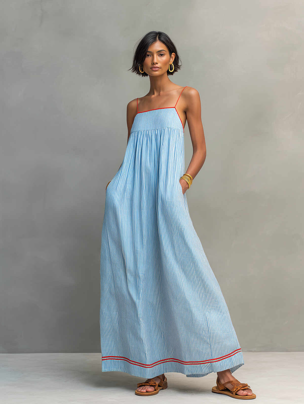 Anwen | Mediterranean Breeze Midi Dress