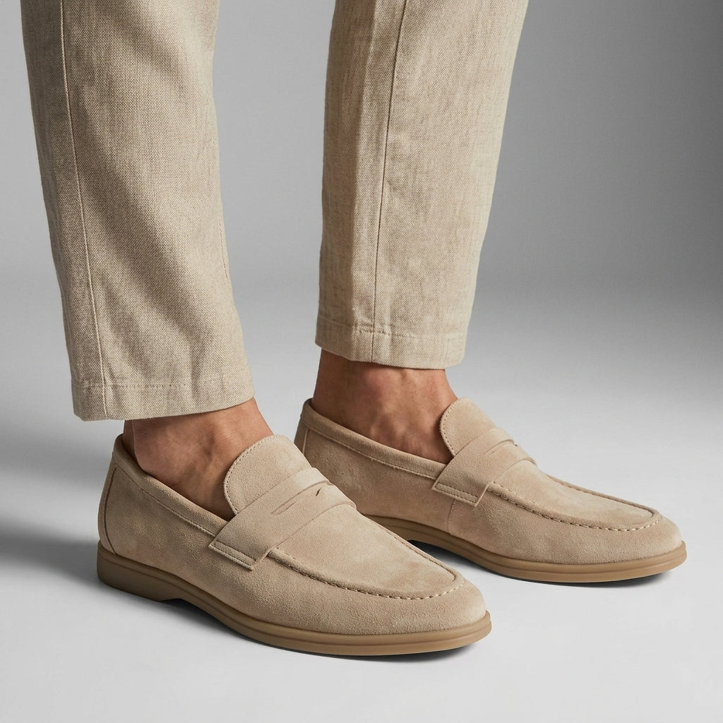 Deacon | Soft Suede Slip-On Loafers