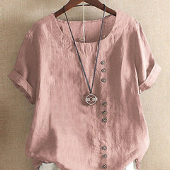 Gemma | Chic Short Sleeve Tee – Pink