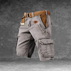 Theo | Cargo Shorts with Six Pockets – Grey