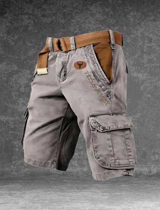 Theo | Cargo Shorts with Six Pockets – Grey