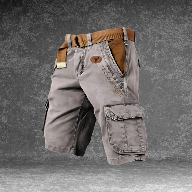 Theo | Cargo Shorts with Six Pockets – Grey