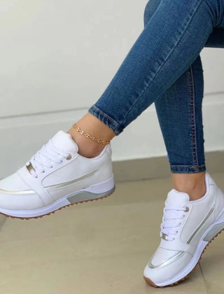 Fleur | All-Day Orthopaedic Walking Sneakers – White