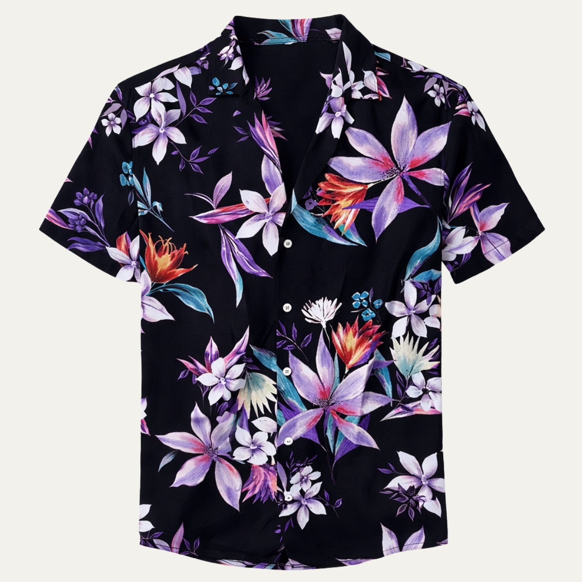 Elio | Tropical Hawaiian Shirt with Coconut Print