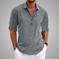 Sawyer | Lightweight Casual Summer Shirt – Grey