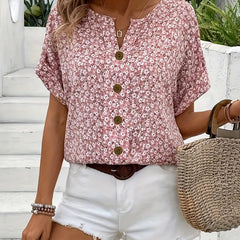 Rowena | Button-Front Sleeveless Summer Top