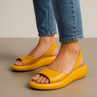 Brisa | Open Toe Slingback Platform Sandals