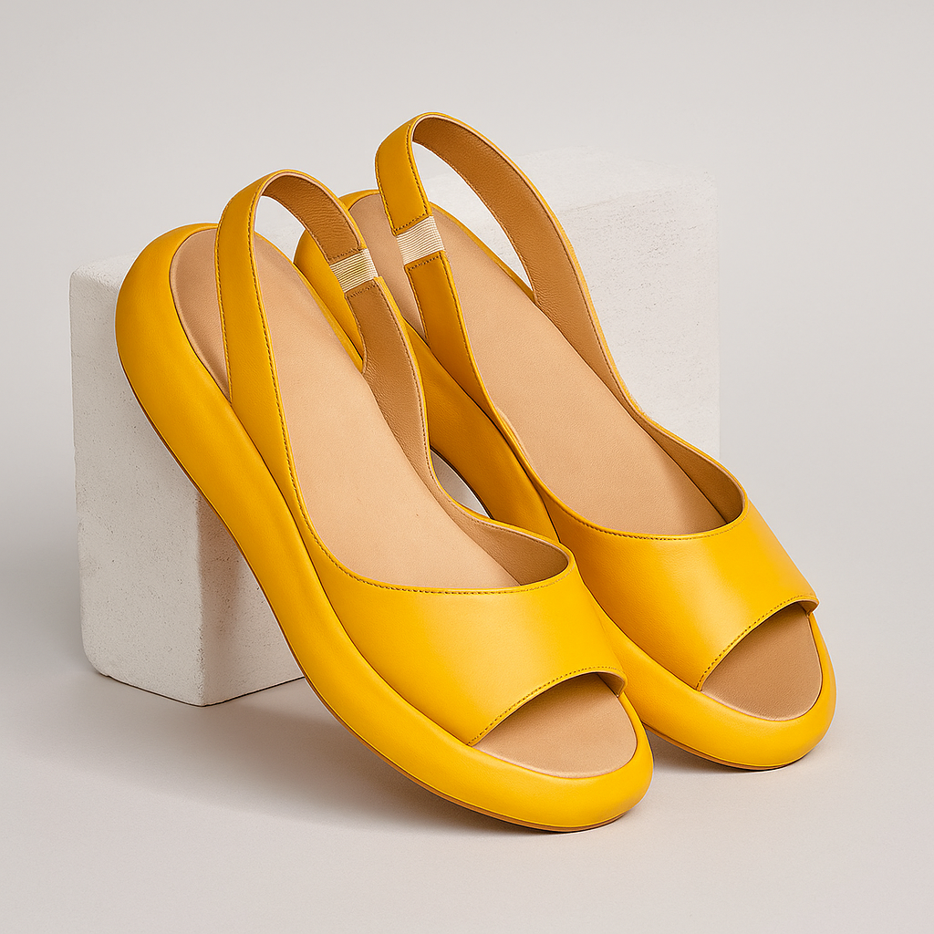 Brisa | Open Toe Slingback Platform Sandals