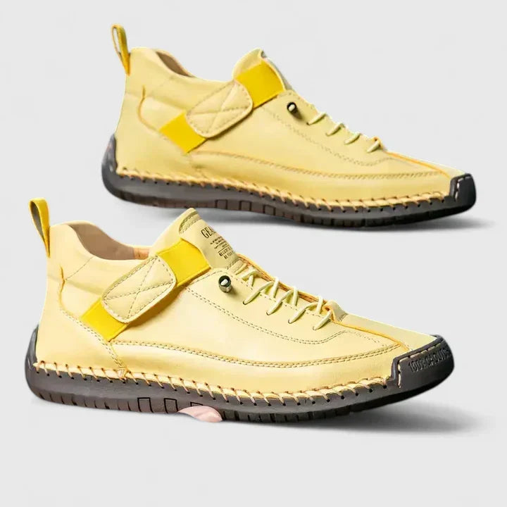Davina | Cushioned Orthopaedic Wide Fit Sneakers – Yellow