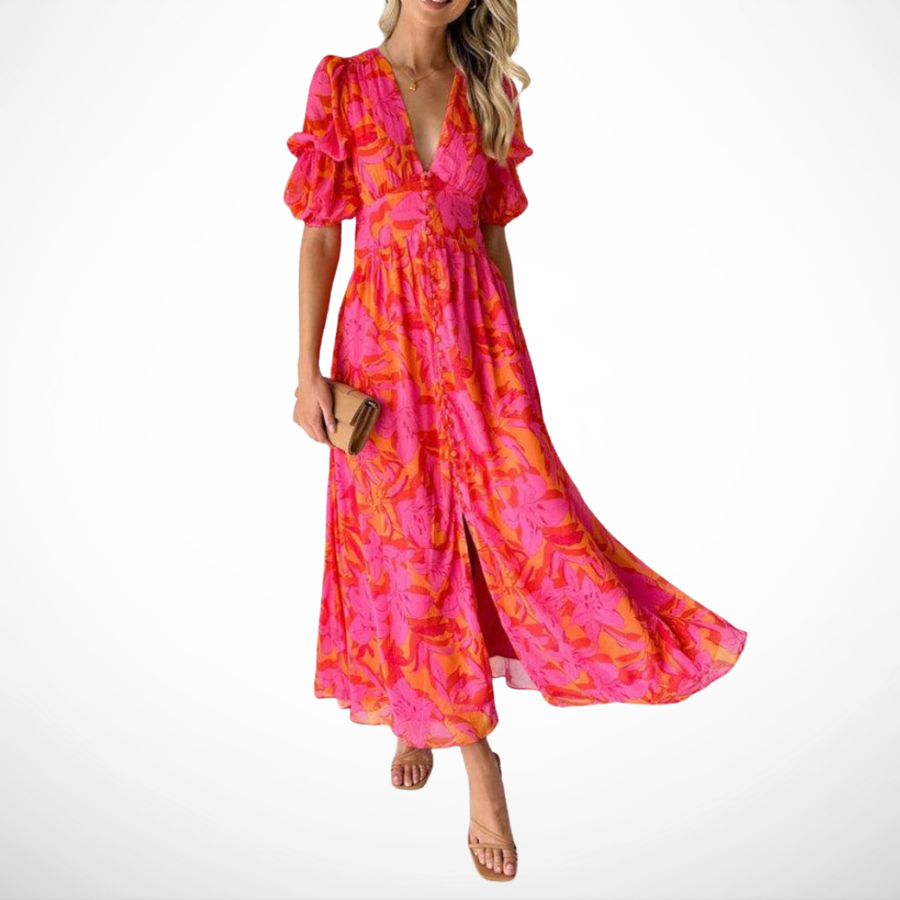 Maisy | Radiant Print Maxi Dress