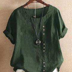 Gemma | Chic Short Sleeve Tee – Green