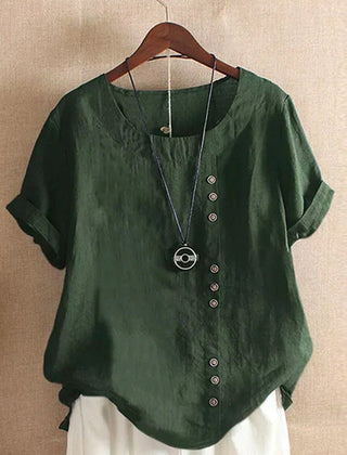 Gemma | Chic Short Sleeve Tee – Green
