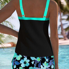 Coco | Two Piece Tankini with Swim Shorts