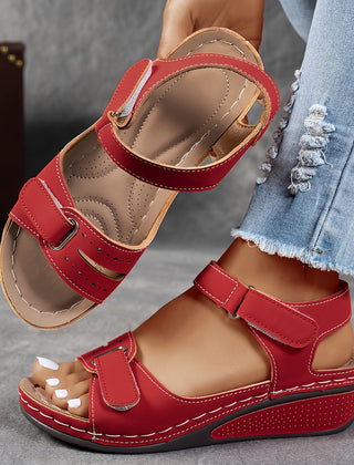 Dinah | Supportive Orthopaedic Slide Sandals – Venetian Red