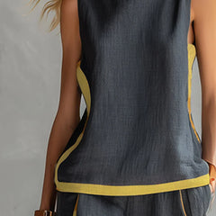 Peggy | Two Piece Set with Contrast Trim