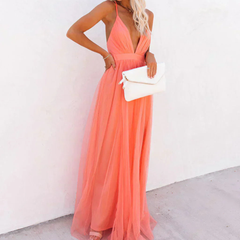 Sunniva | Light V-Neck Maxi Dress