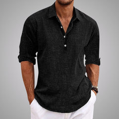 Sawyer | Lightweight Casual Summer Shirt – Black