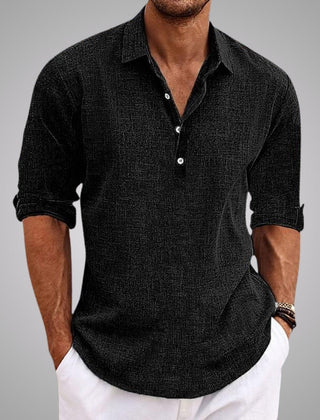 Sawyer | Lightweight Casual Summer Shirt – Black