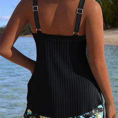 Bellamy | Women's Striped Tankini with Swim Shorts