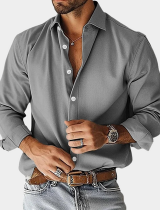 Rafferty | Wrinkle-Free Long Sleeve Shirt – Grey
