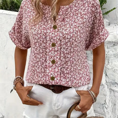 Rowena | Button-Front Sleeveless Summer Top