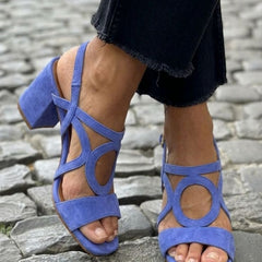 Verena | Colourful Summer Strap Sandals – Blue