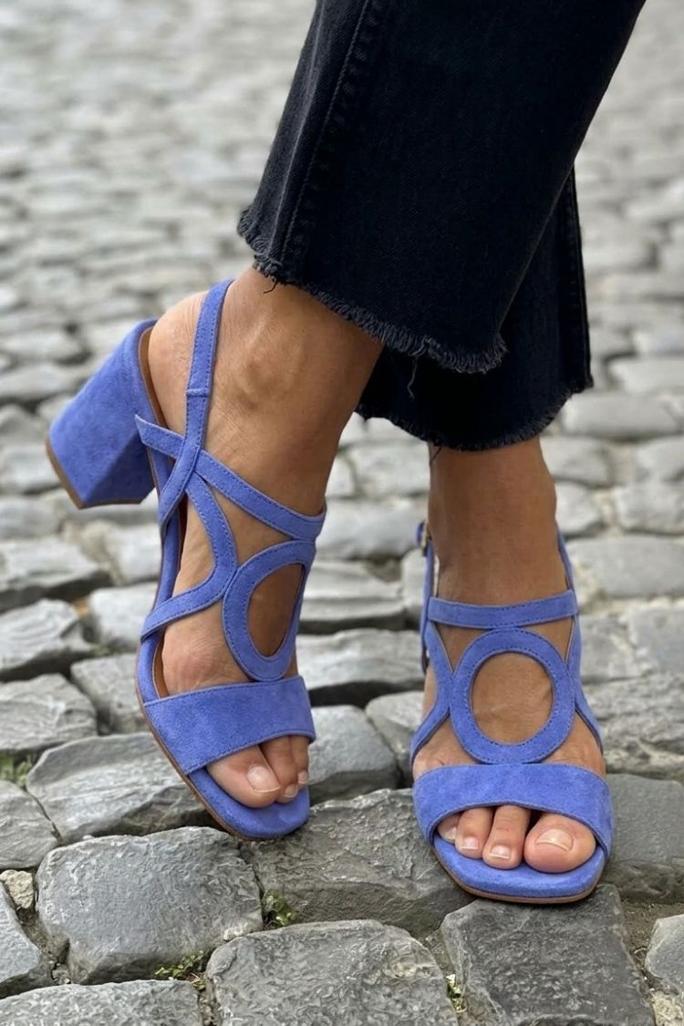 Verena | Colourful Summer Strap Sandals – Blue