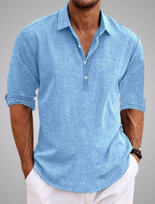 Sawyer | Lightweight Casual Summer Shirt – Light Blue