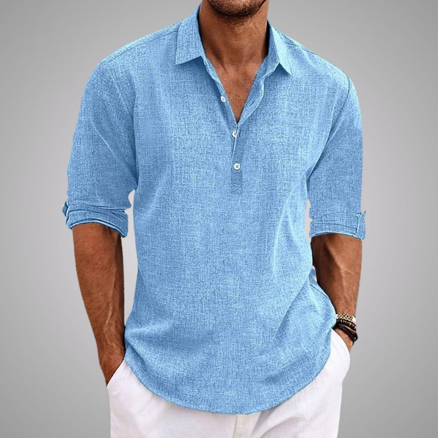Sawyer | Lightweight Casual Summer Shirt – Light Blue