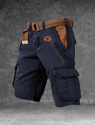 Theo | Cargo Shorts with Six Pockets – Navy