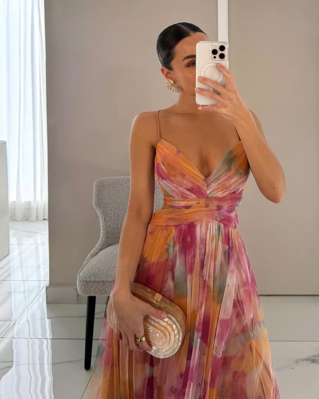 Evangeline | Floral Print Maxi Dress