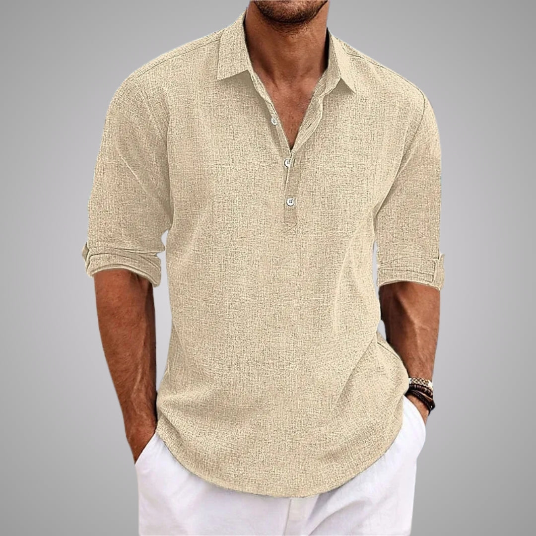 Sawyer | Lightweight Casual Summer Shirt – Beige