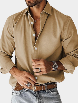 Rafferty | Wrinkle-Free Long Sleeve Shirt – Khaki