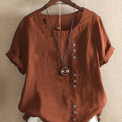 Gemma | Chic Short Sleeve Tee – Orange