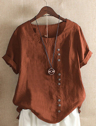 Gemma | Chic Short Sleeve Tee – Orange