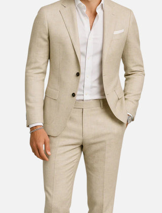 Digby | Men's Linen Casual Suit – Beige