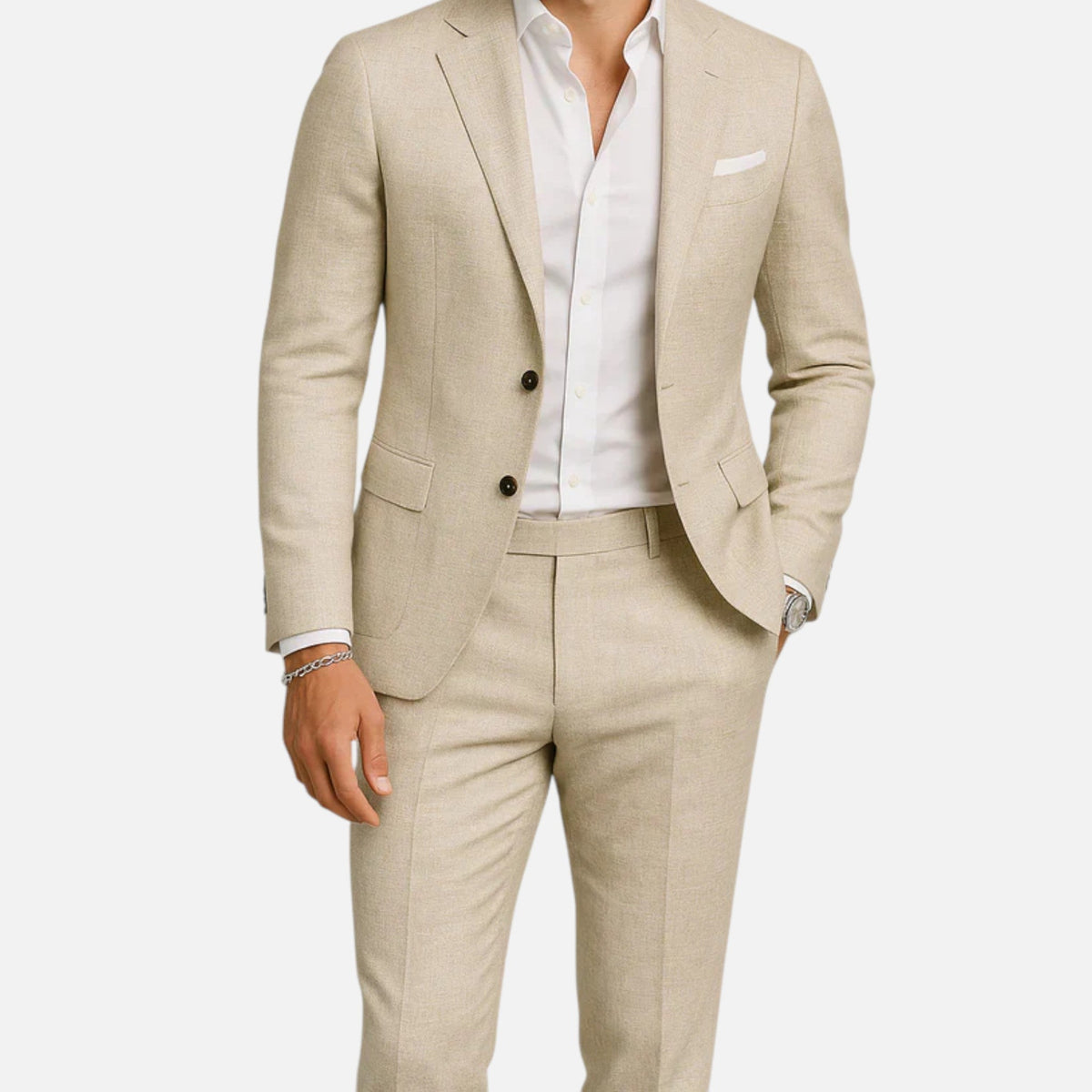 Digby | Men's Linen Casual Suit – Beige