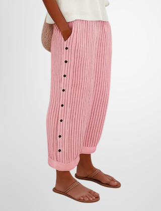 Frankie | Effortless Wide Leg Pants – Red